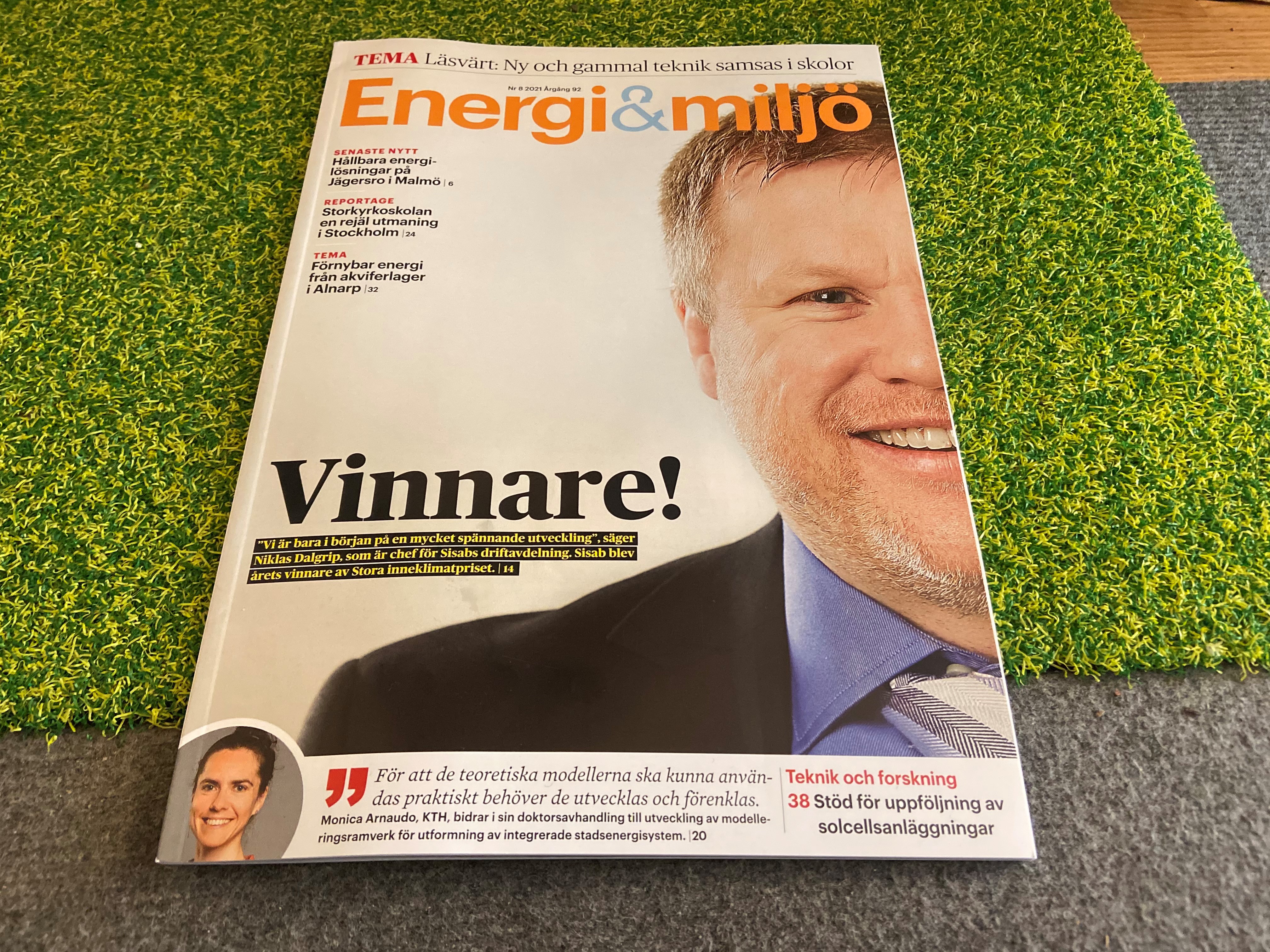 Tidningen Energi & Miljö nr 8 2021 på hallmattan