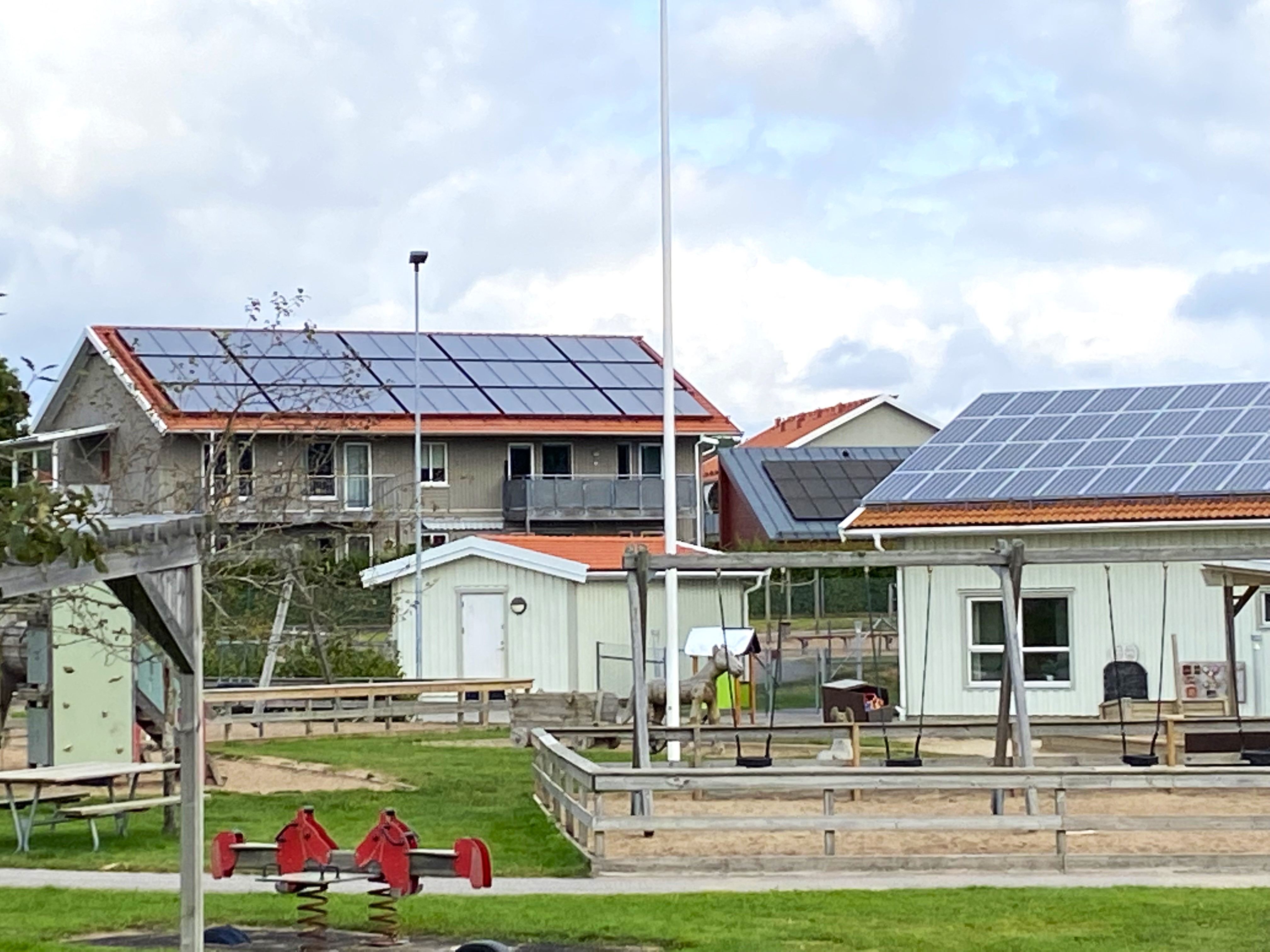 Området för mikronät i Fjärås, Kungsbacka. Bildkälla: Eksta Bostads AB