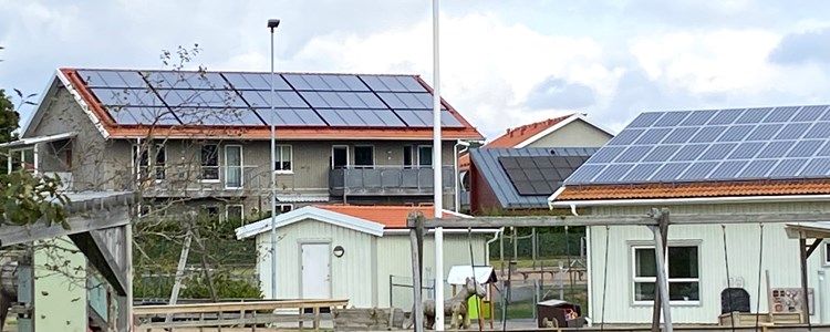 Området för mikronät i Fjärås, Kungsbacka. Bildkälla: Eksta Bostads AB